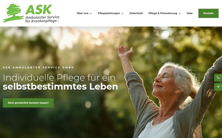 Screenshot of ask-krankenpflege.de
