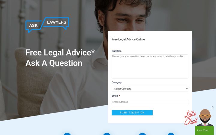Screenshot of ask-lawyers.co.uk