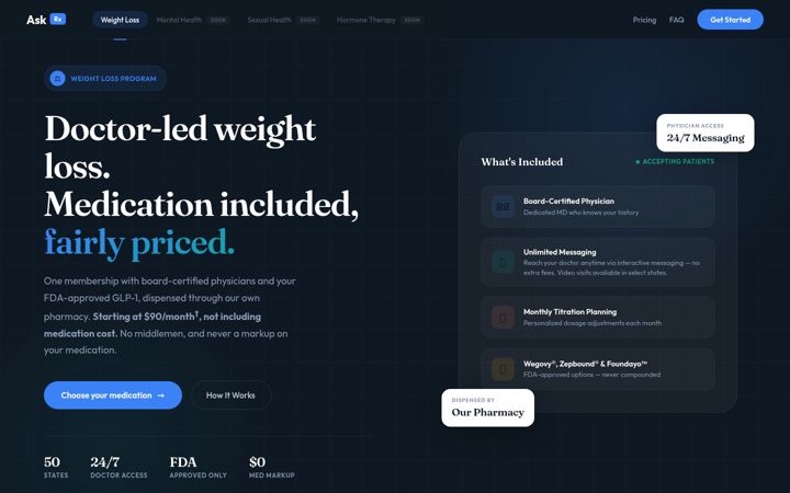 Screenshot of ask-rx.com