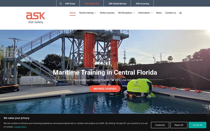 Screenshot of ask-safety.com