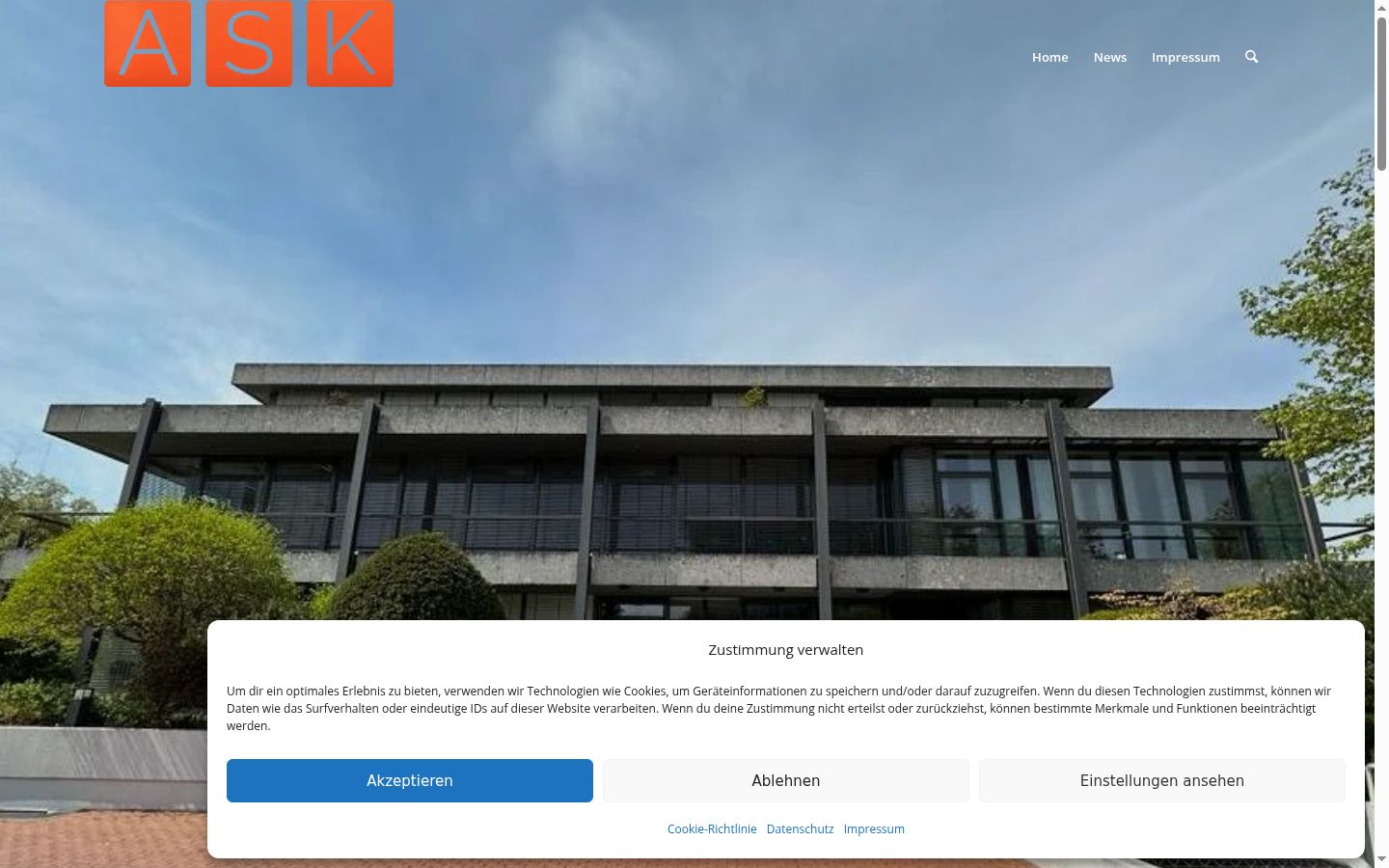 Captura de pantalla del banner de consentimiento mostrado antes de cualquier interacción