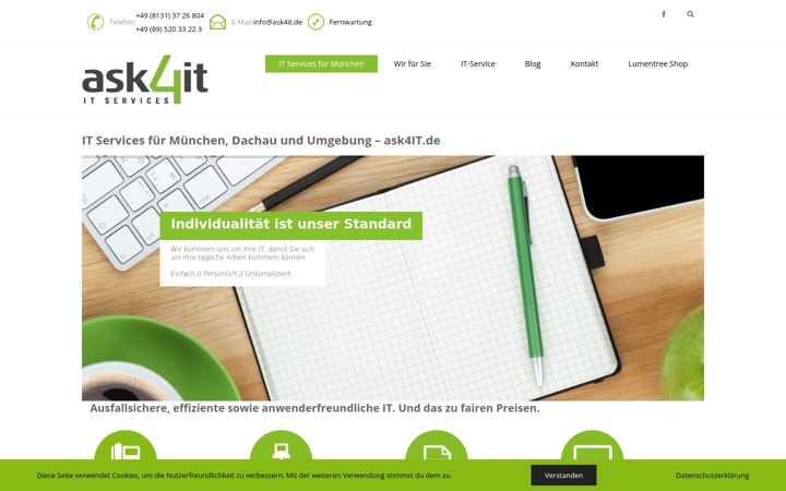 Screenshot ta' ask4it.de