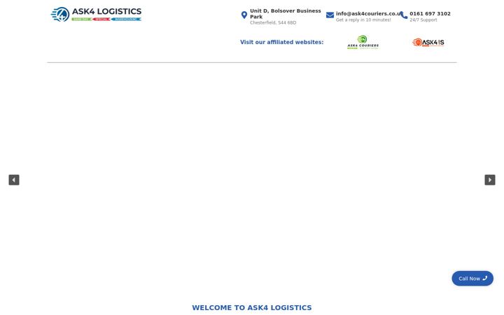 Screenshot of ask4logistics.co.uk
