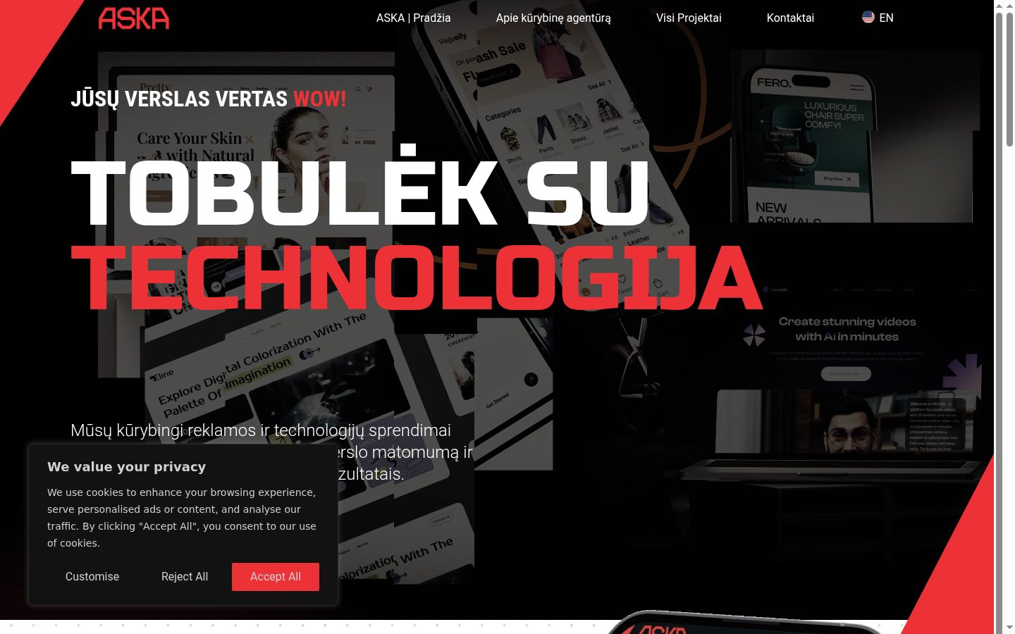 Screenshot tal-banner tal-kunsens muri qabel kwalunkwe interazzjoni