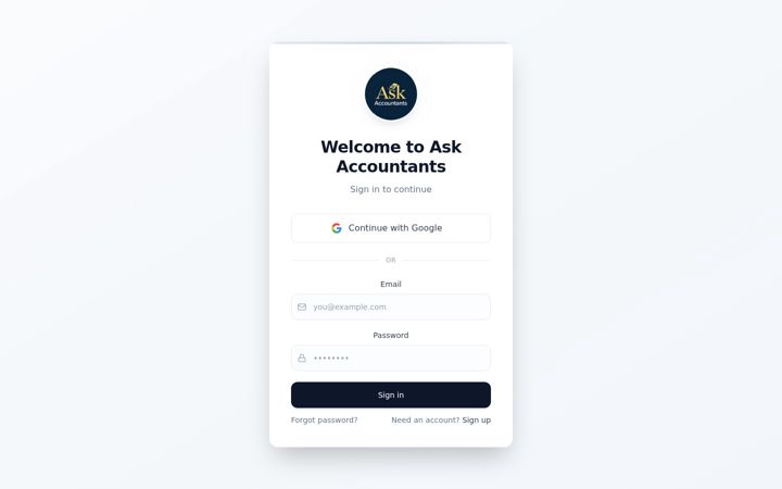 Screenshot of askaccountantstax.com.au