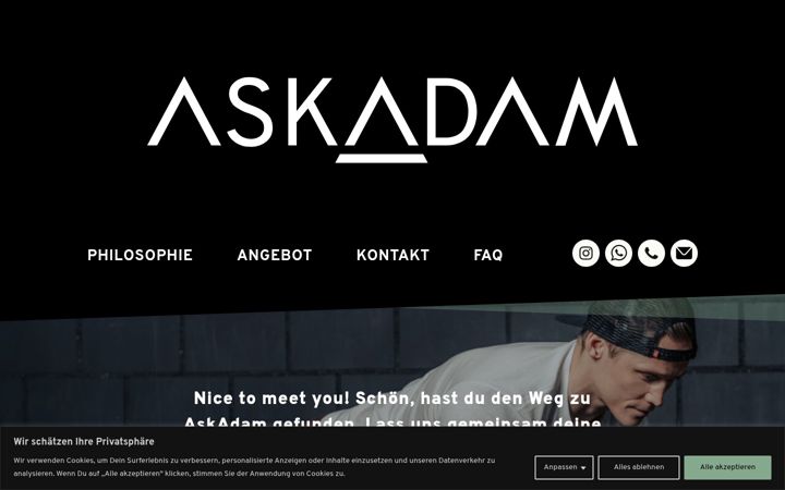 Screenshot of askadam.ch