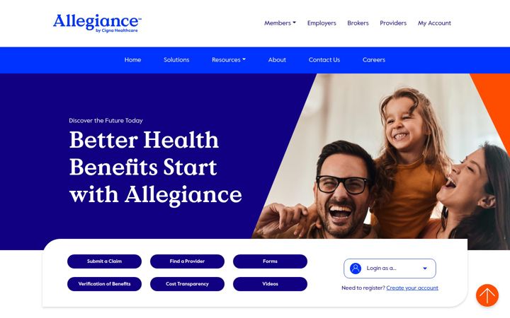 Screenshot of askallegiance.com