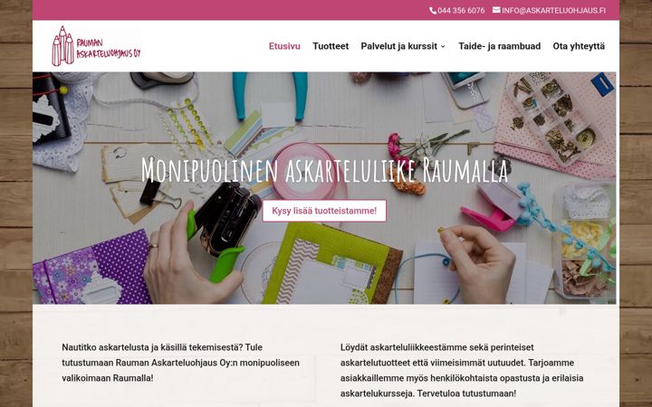Screenshot of askarteluohjaus.fi