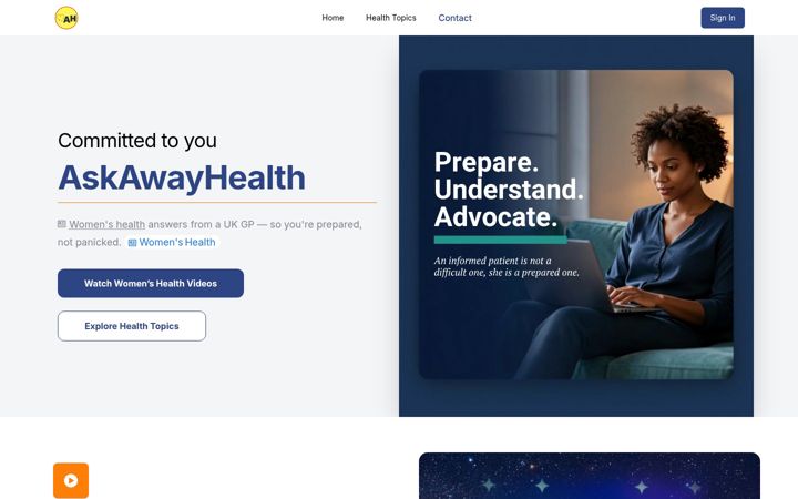 Screenshot of askawayhealth.org