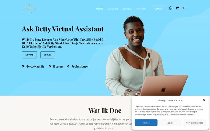Screenshot του askbetty.nl