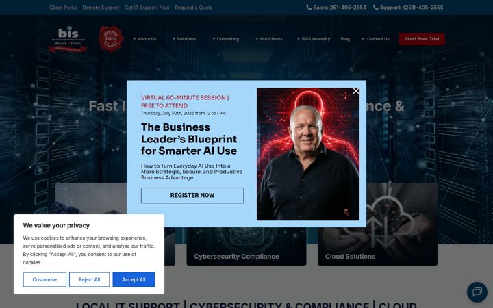 Screenshot of askbis.com