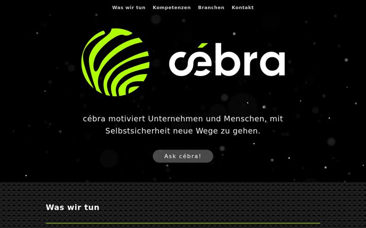 Screenshot of askcebra.com