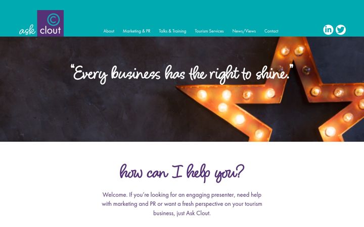 Screenshot of askclout.co.uk