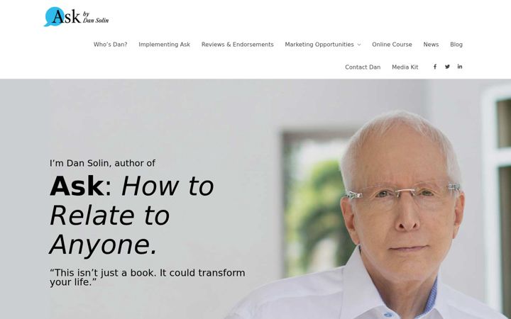 Screenshot of askdansolin.com