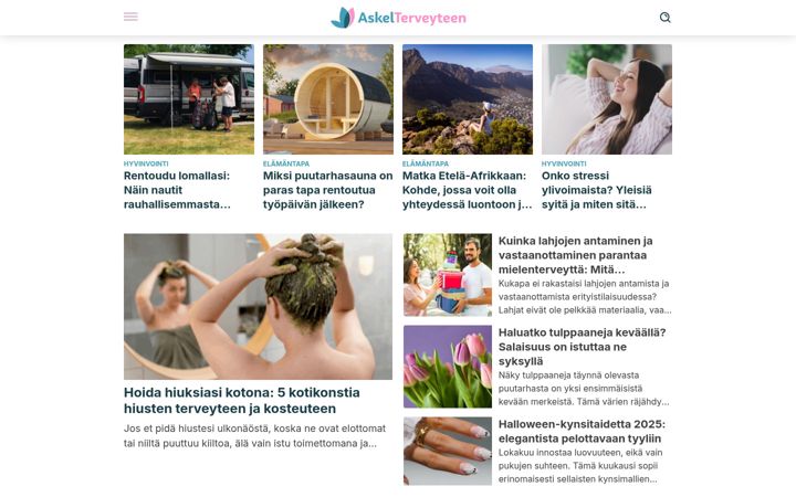 Screenshot von askelterveyteen.com