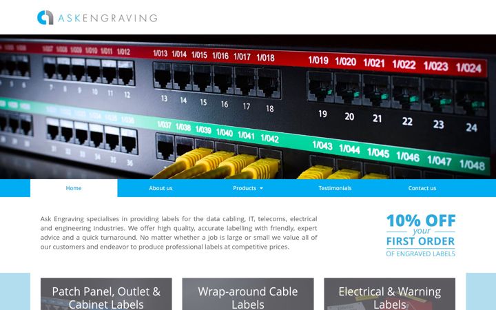 Screenshot von askengraving.com
