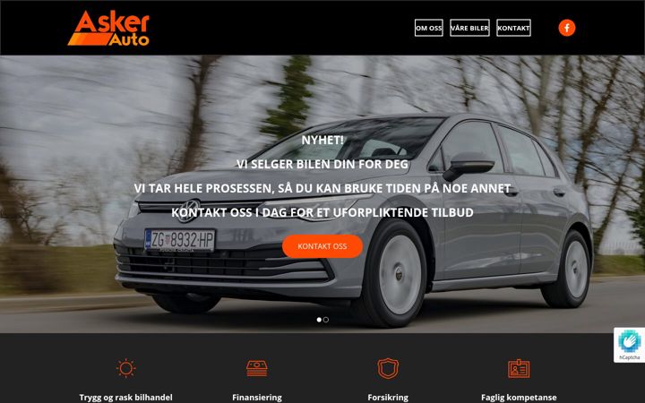 Screenshot of asker-auto.no