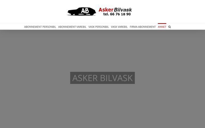 Snímek obrazovky askerbilvask.no