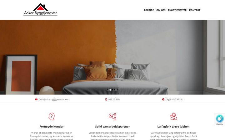 Screenshot von askerbyggtjenester.no