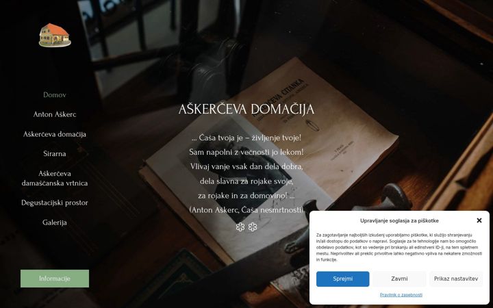 Screenshot of askerceva-domacija.si
