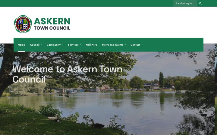 Screenshot του askerntowncouncil.gov.uk