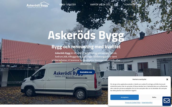 Screenshot of askerodsbygg.se