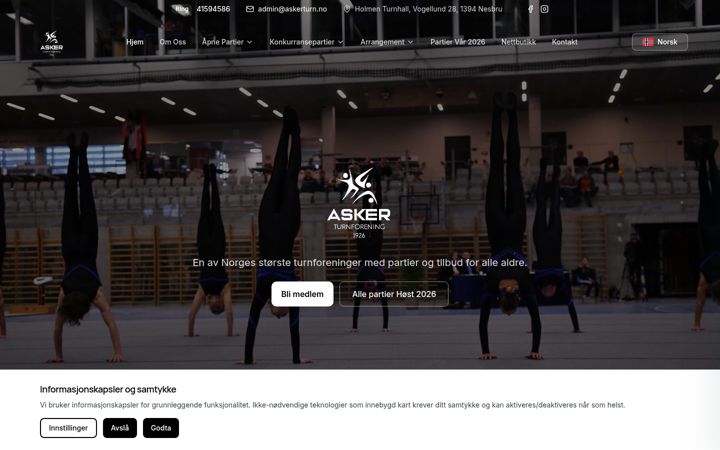 Screenshot of askerturn.no