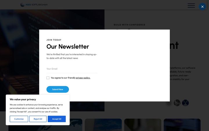 Screenshot of askesoftlab.ch