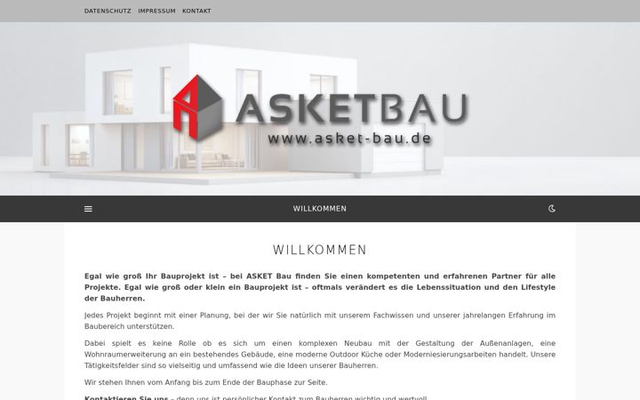 Screenshot of asket-bau.de
