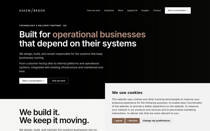 Screenshot of askewbrook.com