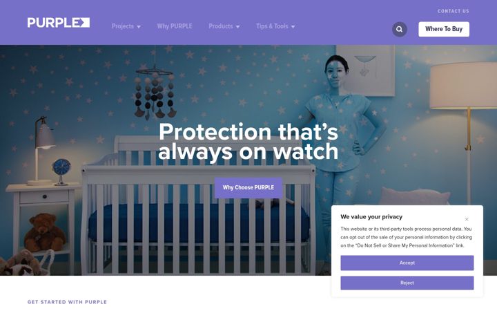 Screenshot of askforpurple.com