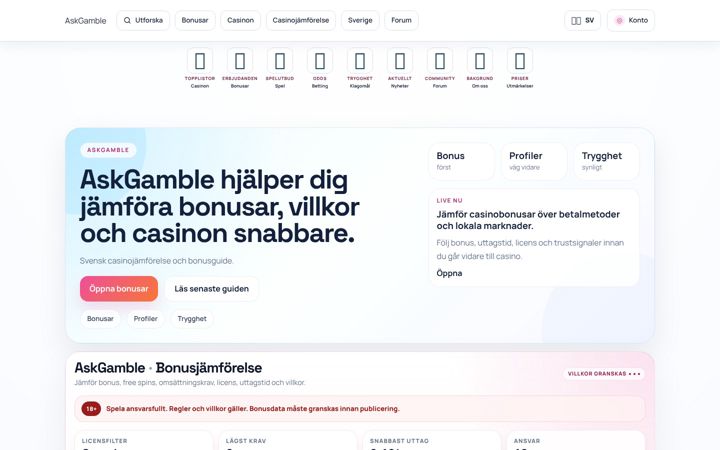 Snimka zaslona za askgamble.com