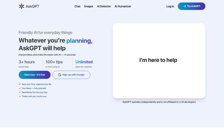 Screenshot of askgpt.app