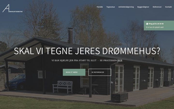 Screenshot of askholmlein.dk