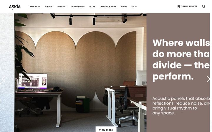Screenshot of askiafurniture.ro