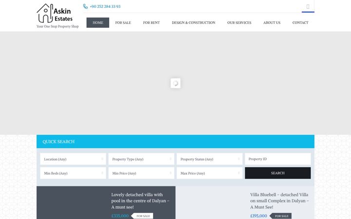 Screenshot of askinestate.com