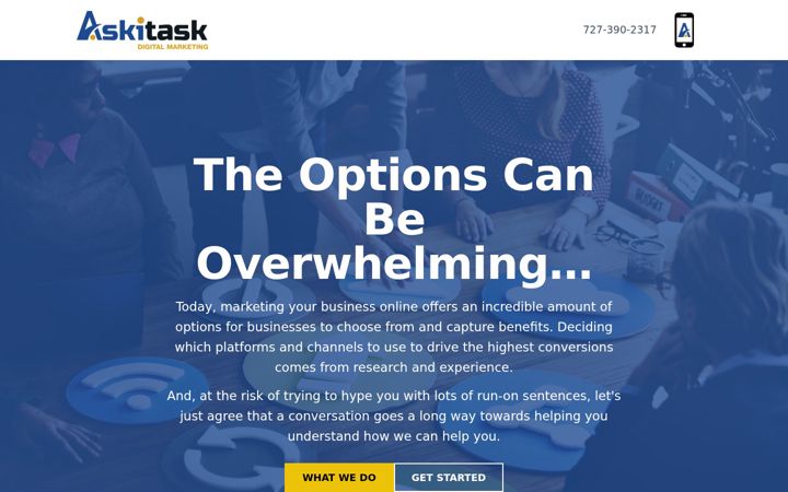 Snimka zaslona za askitask.com