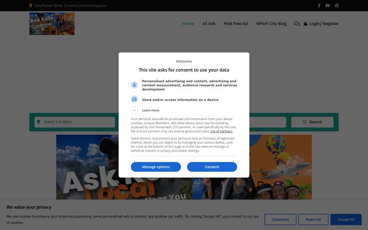 Screenshot του askketo.com
