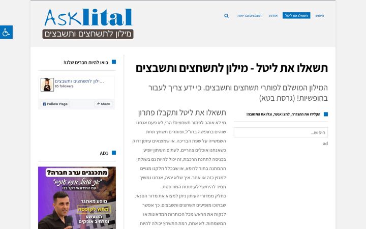 Screenshot of asklital.com