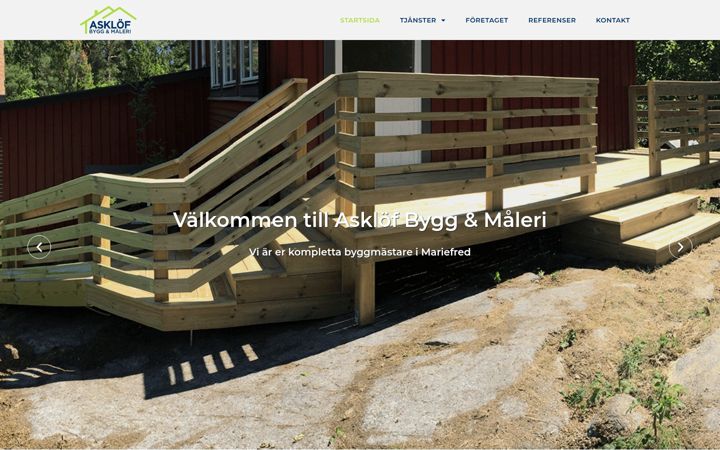 Skærmbillede af asklofbygg.nu