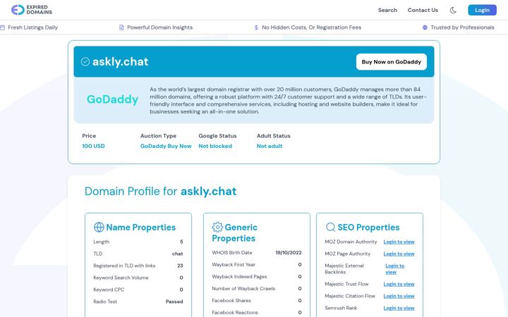 Screenshot of askly.chat