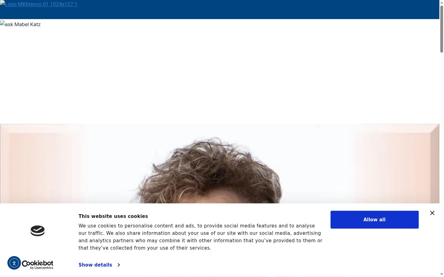 Capture d'écran de la bannière de consentement affichée avant toute interaction