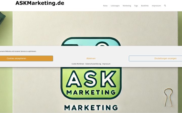 Screenshot of askmarketing.de