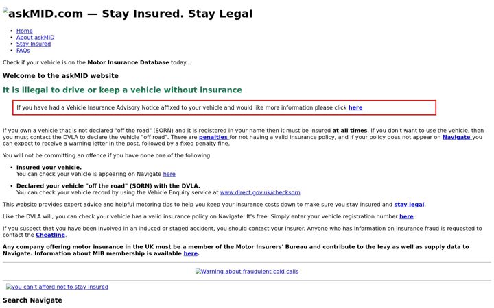 Screenshot of askmid.com