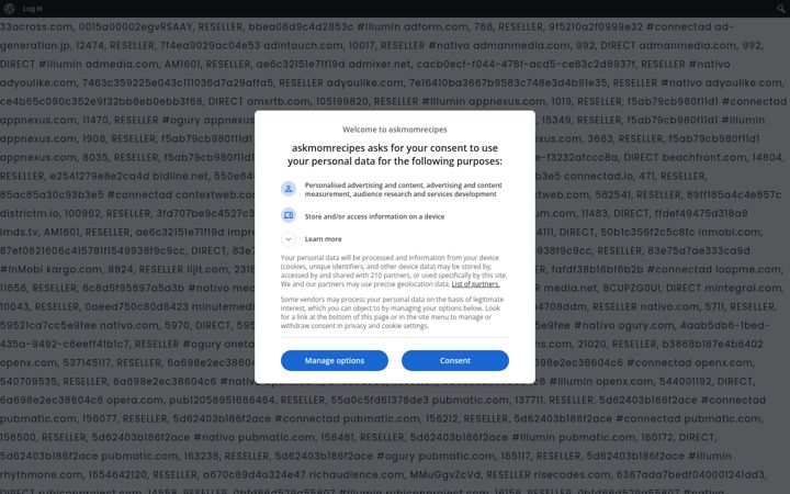 Screenshot του askmomrecipes.com