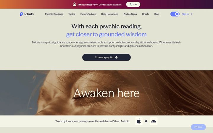 Screenshot of asknebula.com