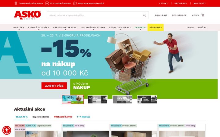 Screenshot of asko-nabytek.cz