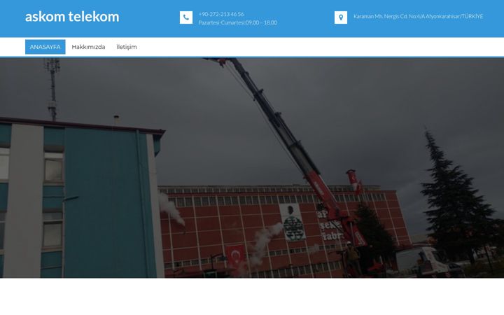 Screenshot of askomtelekom.com.tr
