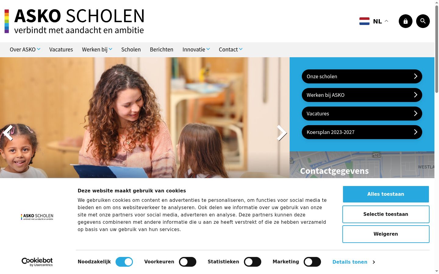 Screenshot tal-banner tal-kunsens muri qabel kwalunkwe interazzjoni