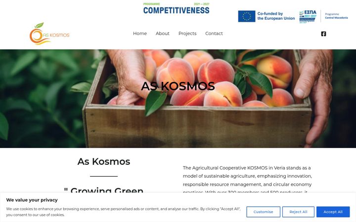 Screenshot of askosmos.gr